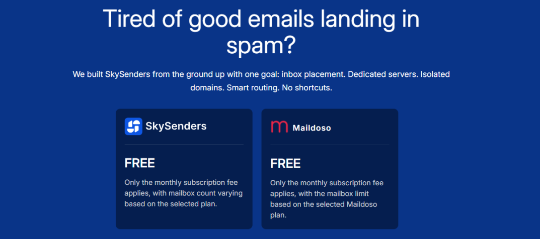 SkySenders vs Maildoso: Which Cold Email Infrastructure Wins in 2025?
